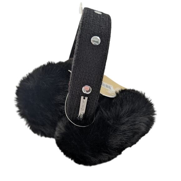 Michael Kors Black Faux Fur Earmuffs - Picture 9 of 9